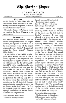 The Parish Paper of ST