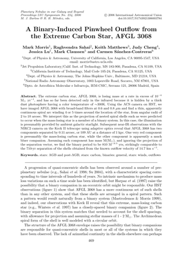 A Binary-Induced Pinwheel Outflow from the Extreme Carbon Star, AFGL 3068