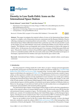 Icons on the International Space Station