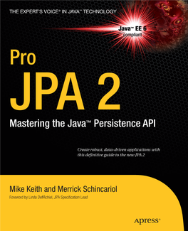 Mastering the Java™ Persistence API