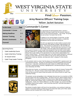 WVSU Army ROTC Video