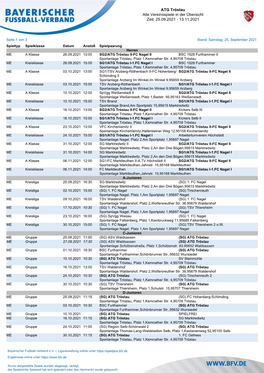 ATG Tröstau Alle Vereinsspiele in Der Übersicht Zeit: 03.09.2021