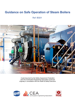 Guidance on Safe Operation of Steam Boilers