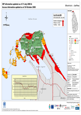 Humanitarian Access and IDP Map As of 24 Oct 2008