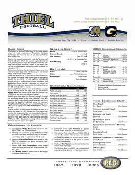 Game Four Statistical Comparison Series In