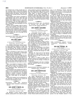 284 Hon. Rick Larsen Hon. Henry E. Brown, Jr. Hon. Rodney Alexander Hon. Ginny Brown-Waite Hon. Bill Pascrell