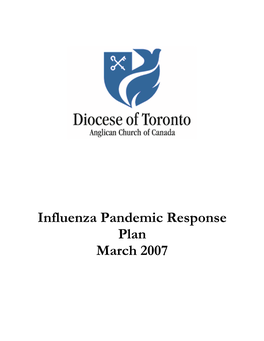 Influenza Pandemic Response Plan March 2007 TABLE of CONTENTS