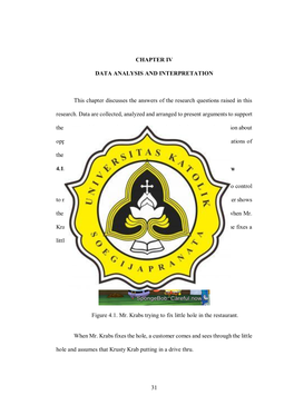 31 CHAPTER IV DATA ANALYSIS and INTERPRETATION This