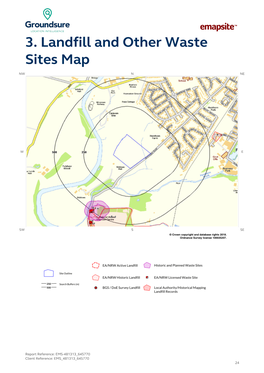 3. Landfill and Other Waste Sites Map