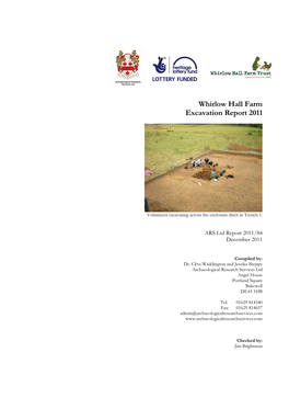 Whirlow Hall Farm Excavation Report 2011