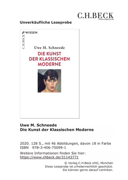 Leseprobe Die Kunst Der Klassischen Moderne