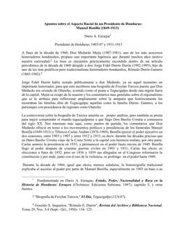 Manuel Bonilla (1849-1913) Dario A. Euraque Presidente De Honduras