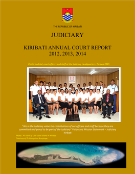 Kiribati Court Annual Report Adviser Pjdp