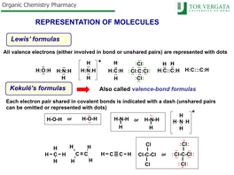 Representation of Molecules