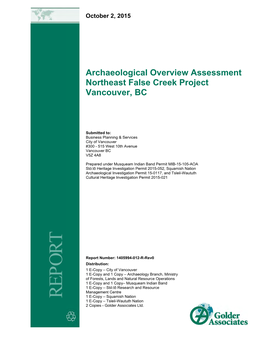 Viaducts | Archaeological Overview Assessment