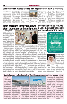 Sidra Performs Lifesaving Airway Stent Procedure on Omani Patient