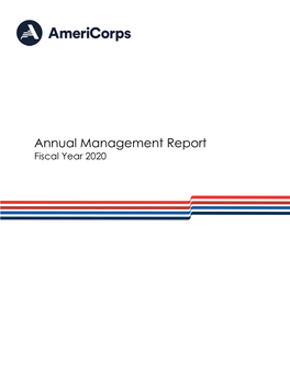 Fiscal Year 2020 Annual Management Report