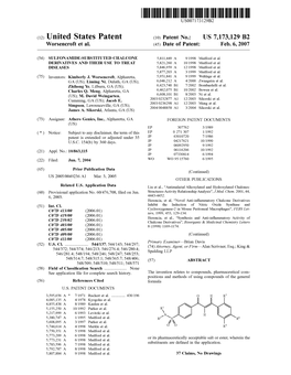 12) United States Patent 10) Patent No.: US 7,173,129 B2