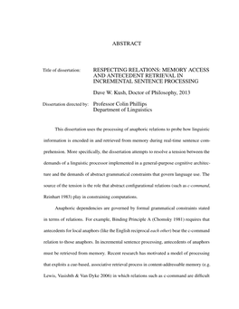 Respecting Relations: Memory Access and Antecedent Retrieval in Incremental Sentence Processing