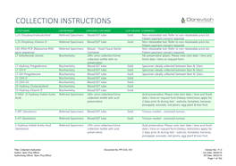 Specimen Collection Instructions