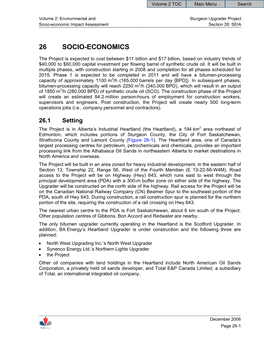 Volume 2 Section 26: Socio-Economics