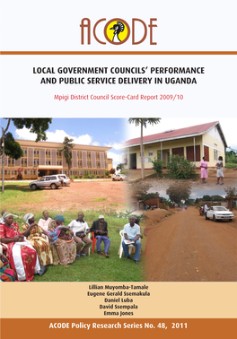 Local Government Councils' Performance and Public