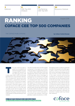 Ranking - Economic Outlook Analysis CEE Top 500