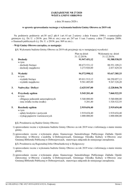 Zarzadzenie Nr 27/2020 Z Dnia 30 Marca 2020 R