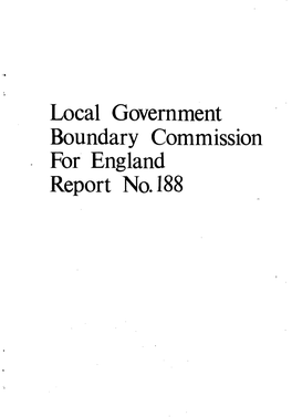 Local Government Boundary Commission for England Report No