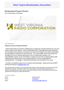 Broadcasting Program Director Jobs in Broadcasting ,United States