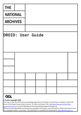 DROID: User Guide