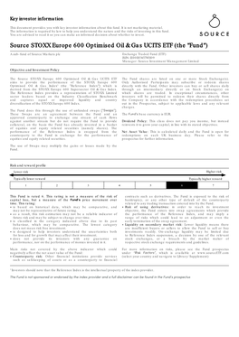 Source STOXX Europe 600 Optimised Oil & Gas UCITS ETF (The 