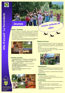 Jeunes À Triebaïse Sur Thèmes Proposés : Les Oiseaux , L’Eau, La Forêt , Les Les , Forêt La L’Eau, , Oiseaux Les : Proposés Thèmes