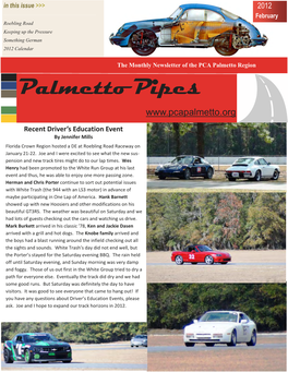 Palmetto Pipes February 2012