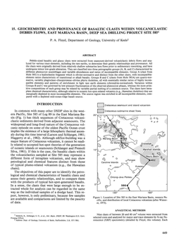 15. Geochemistry and Provenance of Basaltic Clasts Within Volcaniclastic Debris Flows, East Mariana Basin, Deep Sea Drilling Project Site 5851