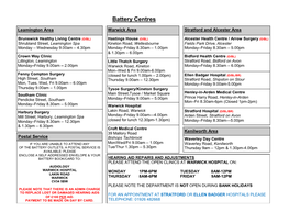 Battery Centres