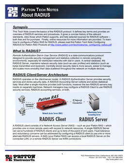 About RADIUS