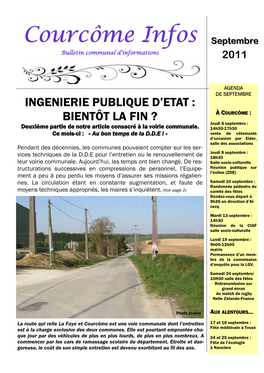 Courcôme Infos 2011-09