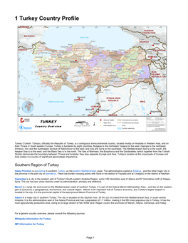 1 Turkey Country Profile