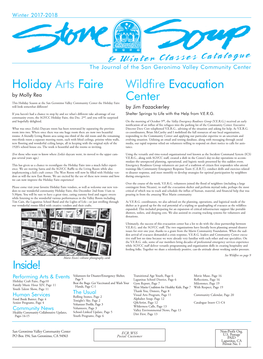 Wildfire Evacuation Center Holiday Arts Faire