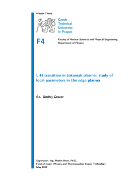 LH Transition in Tokamak Plasma