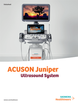 Siemens Acuson Juniper Ultrasound System