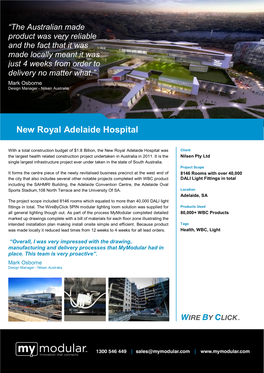 New Royal Adelaide Hospital