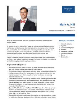 Mark A. Hill Partner