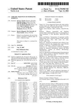 (12) United States Patent (10) Patent No.: US 6,719,983 B2 Norris Et Al