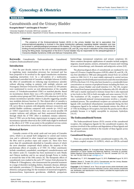 Cannabinoids and the Urinary Bladder