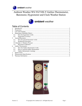 6. Galileo Thermometer