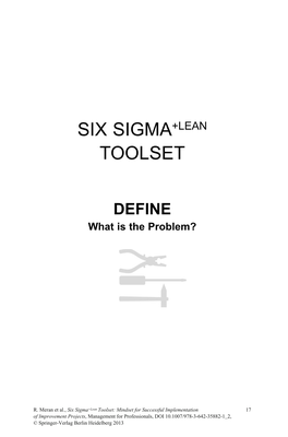 Six Sigma+Lean Toolset