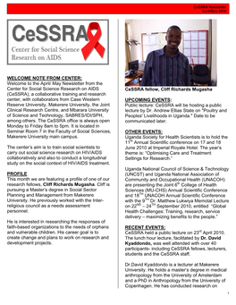 Cessra Newsletter April/May 2010