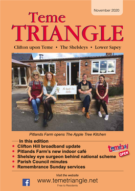 November 2020 TRIANGLETRIANGLE Clifton Upon Teme • the Shelsleys • Lower Sapey